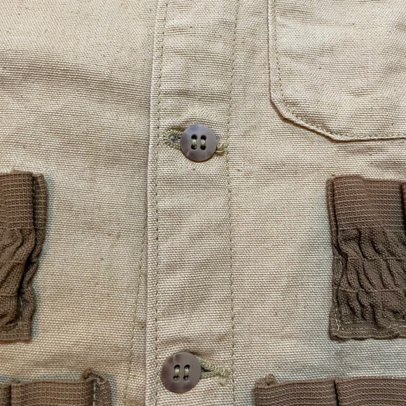 American Fields Vintage Duck Hunting Fishing Shooting Khaki Vest - Picture 6 of 9